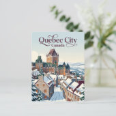 Quebec Stad Canada Briefkaart (Staand voorkant)