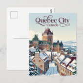 Quebec Stad Canada Briefkaart (Voorkant / Achterkant)