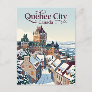 Quebec Stad Canada Briefkaart