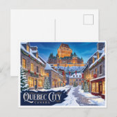 Quebec Stad Canada Briefkaart (Voorkant / Achterkant)
