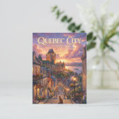 Quebec Stad Canada Briefkaart (Staand voorkant)