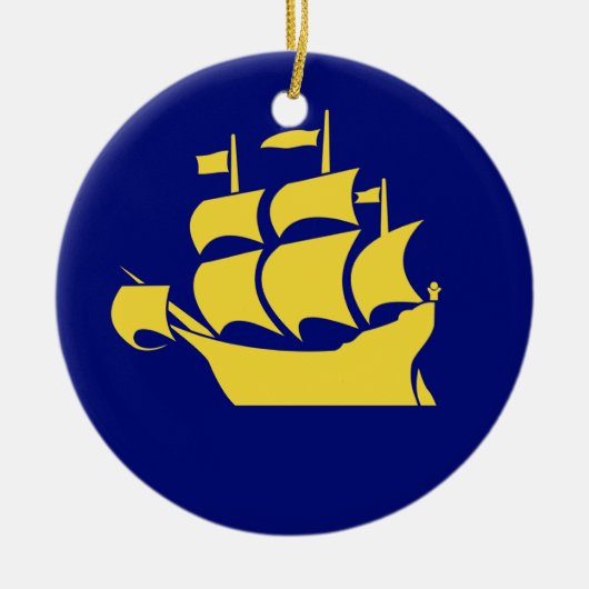 QUEBEC-STAD KERAMISCH ORNAMENT (Voorkant)