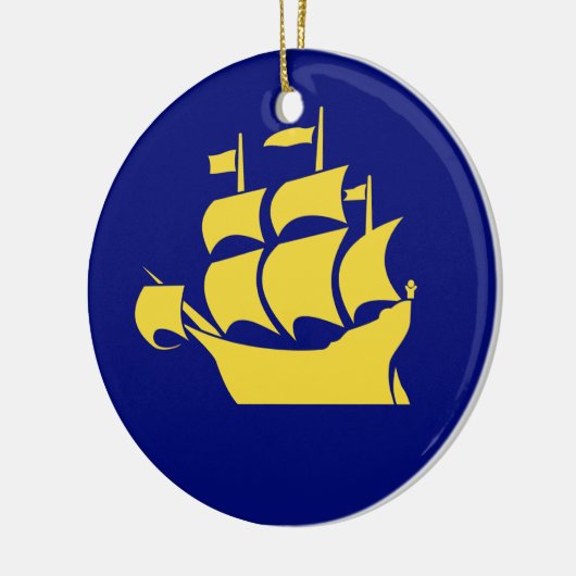 QUEBEC-STAD KERAMISCH ORNAMENT (Links)