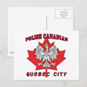 Quebec Stad Pools Canadees Leaf Briefkaart (Voorkant / Achterkant)