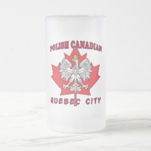 Quebec Stad Pools Canadees Leaf Matglas Bierpul