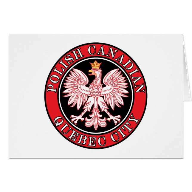 Quebec Stad Poolse Canadese Eagle (Voorkant Horizontaal)
