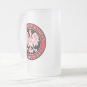 Quebec Stad Poolse Canadese Eagle Matglas Bierpul (Voorkant links)
