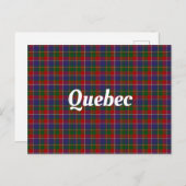 Quebec Tartan Pset Briefkaart (Voorkant / Achterkant)