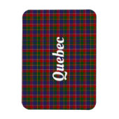 Quebec Tartan Pset Magneet (Verticaal)