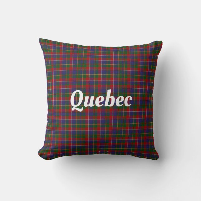 Quebec Tartan Schotse Ruit Kussen (Voorkant)