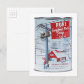 Quebec Telephone Pole Syrup Briefkaart (Voorkant / Achterkant)