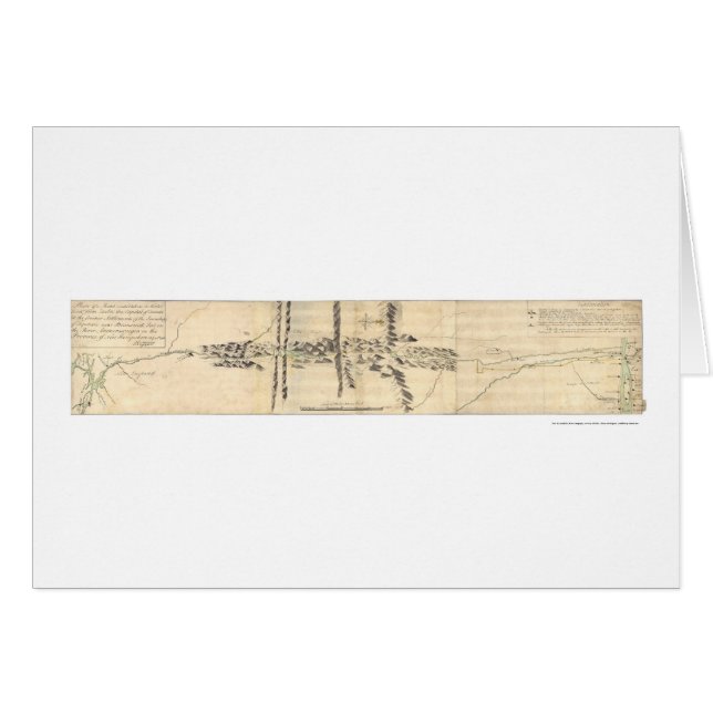 Quebec to Maine Expedition Map 1760 (Voorkant Horizontaal)