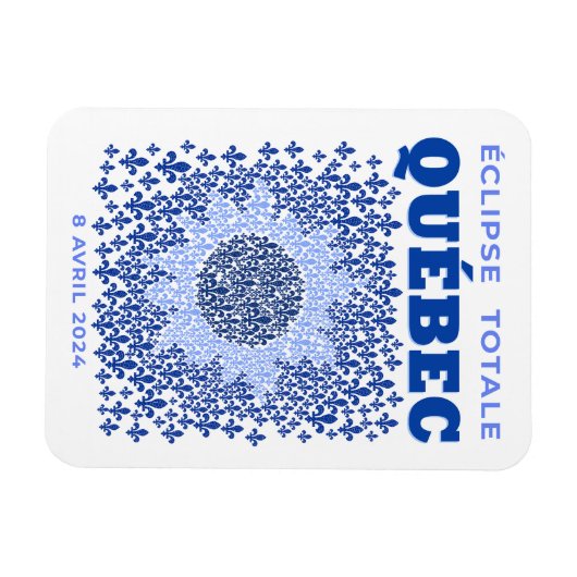 Quebec Total Eclipse Flexibele Fotomagneet Magneet (Horizontaal)