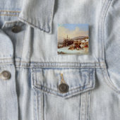 Quebec Vierkante Button 5,1 Cm (In situ)