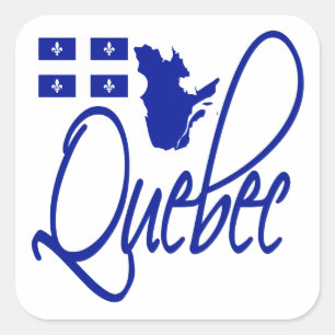 Quebec Vierkante Sticker