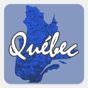 Quebec Vierkante Sticker
