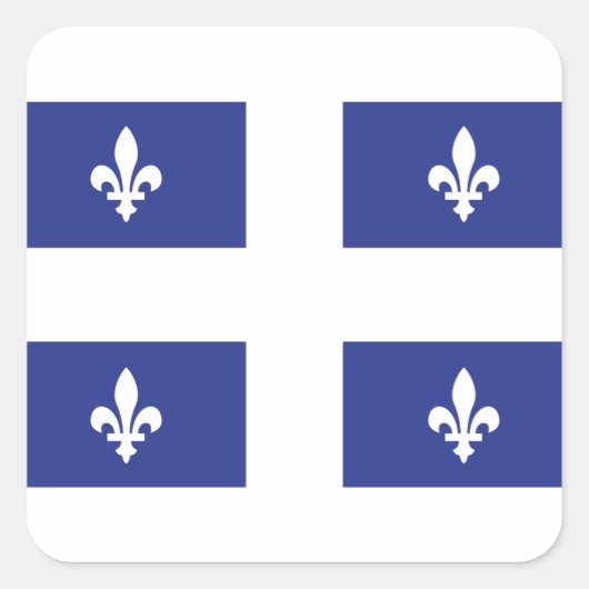 QUEBEC VIERKANTE STICKER (Voorkant)