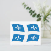 Quebec Vlag Ansichtkaart Briefkaart (Staand voorkant)