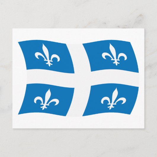Quebec Vlag Ansichtkaart Briefkaart (Voorkant)