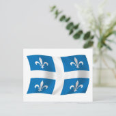 Quebec Vlag Ansichtkaart Briefkaart (Staand voorkant)