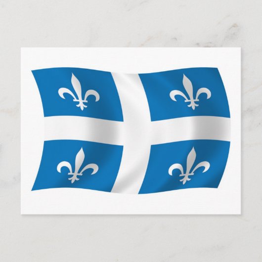 Quebec Vlag Ansichtkaart Briefkaart (Voorkant)
