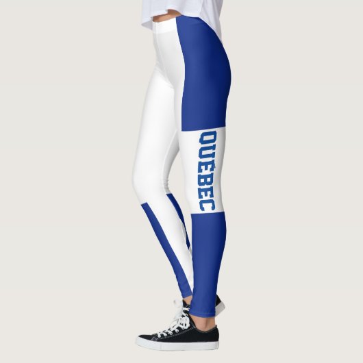 Quebec-vlag en -tekst - Drapeau Québec et Texte Leggings (Links)