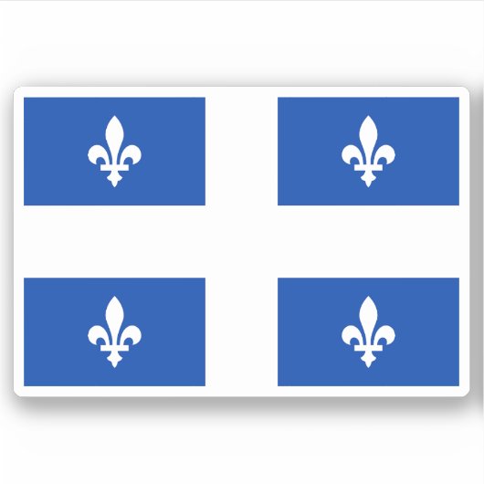 Quebec Vlag Graphic Sticker (Voorkant)