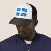 Quebec Vlag Hoed Trucker Pet (In situ)