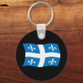 Quebec Vlag Sleutelhanger (Voorkant)