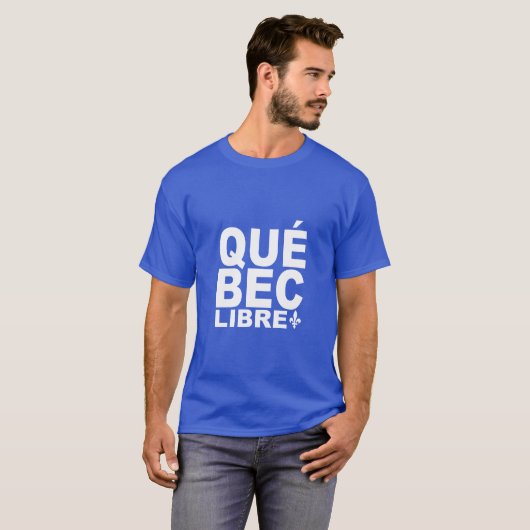Quebec-vrijheid T-shirt (Voorkant volledig)