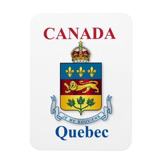 Quebec-wapenmantel Magneet (Verticaal)
