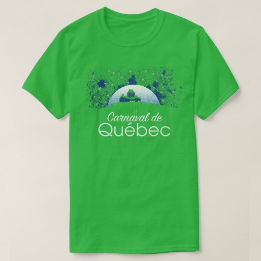 Quebec Winter Carnival Ice Hotel Snow Cold Festiva T-shirt (Design voorkant)