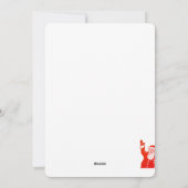 Québécois 70's retro kerstgroet met de Kerstman Feestdagenkaart (Achterkant)