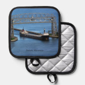 Quebecois betreedt Duluth pothouder Pannenlap (Voorkant / Achterkant)