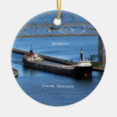 Quebecois Duluth-ornament Keramisch Ornament (Voorkant)