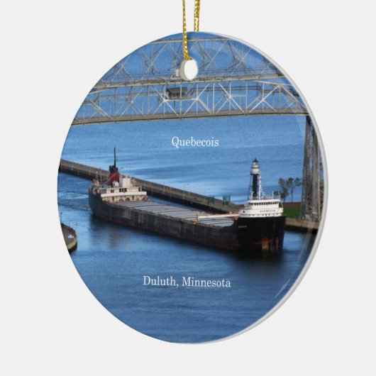 Quebecois Duluth-ornament Keramisch Ornament (Links)