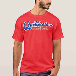 Quebecois Trots Frans Canadees du Quebec Donker Bl T-shirt
