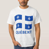 QUEBEXIT WAKING FLAG T-SHIRT (Voorkant)