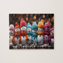 Quebra-Cabeça Bonecos de Neve Legpuzzel