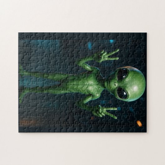 Quebra-Cabeça Extraterrestre futurista Legpuzzel (Horizontaal)