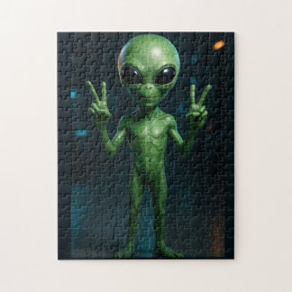 Quebra-Cabeça Extraterrestre futurista Legpuzzel