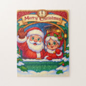 Quebra-Cabeça (Puzzle) Mamãe e Papai Noel Legpuzzel (Verticaal)