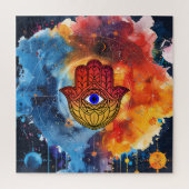 Quebra-Cabeça (Puzzle) Mão de Fátima Cósmica Legpuzzel (Verticaal)