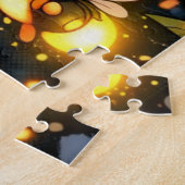 Quebra-Cabeça (Puzzle) Meia-noite com Beija-Flores Legpuzzel (Zijkant)