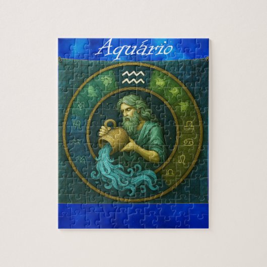 Quebra-Cabeça (Puzzle) Signo de Aquário Legpuzzel (Verticaal)