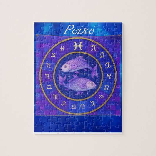 Quebra-Cabeça (Puzzle) Signo de Peixes Legpuzzel (Verticaal)