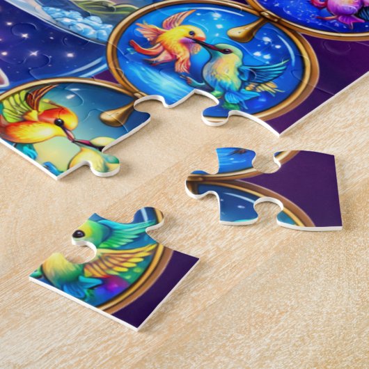 Quebra-Cabeça (Puzzle) Tempo dos Beija-Flores Legpuzzel (Zijkant)