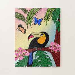 Quebra-Cabeça Tucano e borboletas Legpuzzel