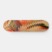 Quebra de cores com zigue zague ou efeito onda persoonlijk skateboard (Horizontaal)