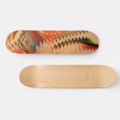 Quebra de cores com zigue zague ou efeito onda persoonlijk skateboard (Horizontaal)